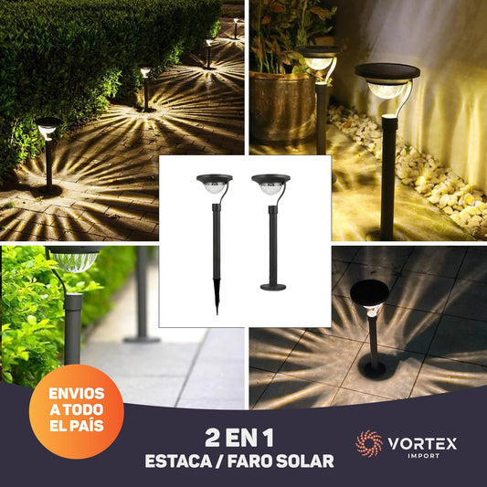 Estaca Solar 2 en 1