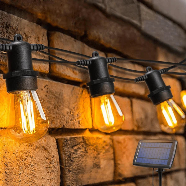 Guirnalda Solar 5 Metros 10 Focos luz amarilla
