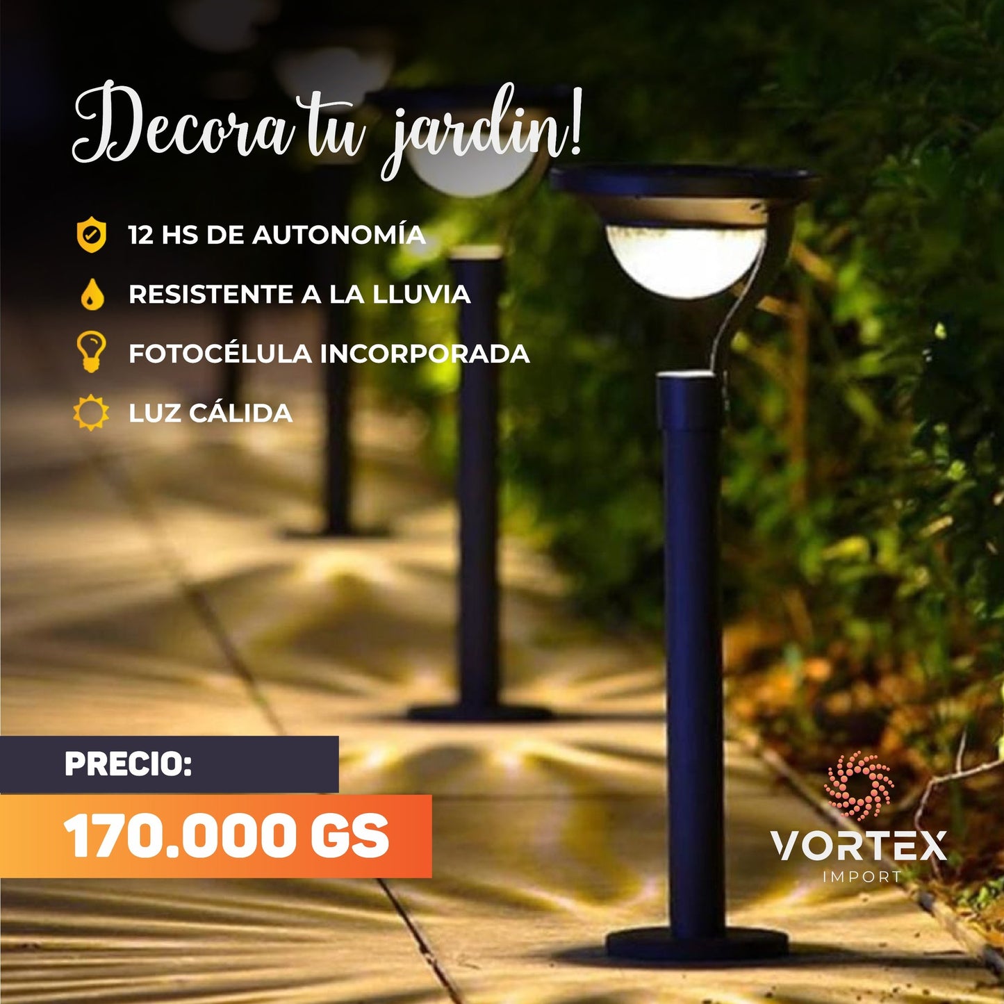 Estaca Solar 2 en 1