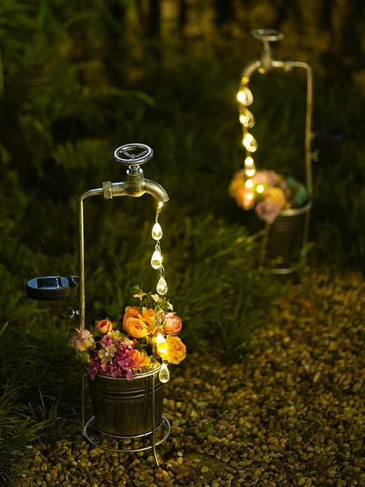 Luces de Grifo Riego Solar (no incluye flores)