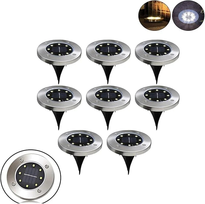 Caminero Solar Luz Amarilla x4
