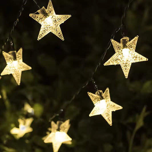 Guirnalda Estrellitas Solares 5 Metros 20 Estrellitas