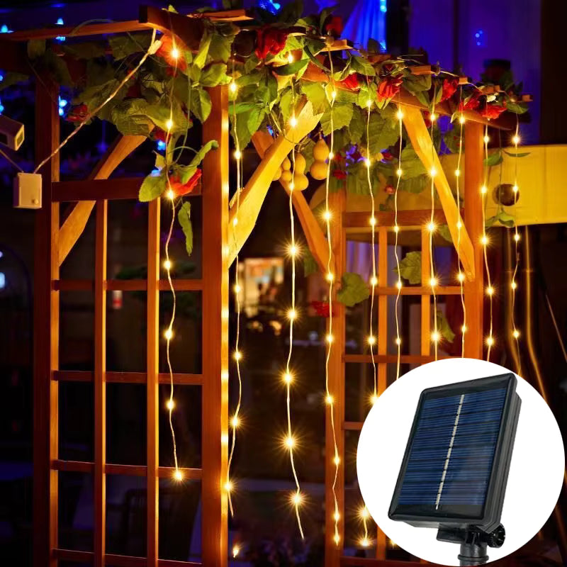 Guirnalda Cortina Solar 3 x 2 Metros