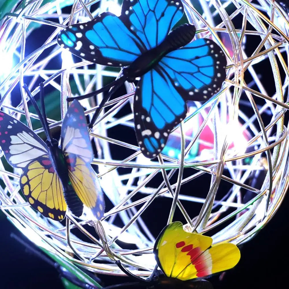 Colgante esfera de mariposas