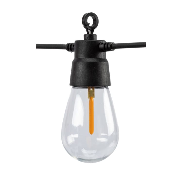 Guirnalda Solar Led 5m con 10 Bombillas Luces Efecto Llama Fuego